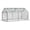 Clear, variant on imerelez Mini Cloche Greenhouse w/ Elevated Bottom, Roll-up Zippered Window Waterproof UV-resistant Hot House for Indoor Outdoor Gaden