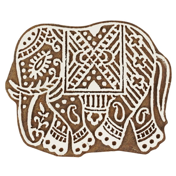 IBA Indianbeautifulart Textile Printing Block Asian Mandala Hand Carved Wooden Stamp Wood Block Printing Textile Stamps For Fabric/ Pottery Blocks,3 Inch