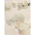 thumbnail image 3 of Bow Decor Straw Hat, 3 of 5