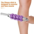 thumbnail image 3 of HAMPPLIES Multifunctional Purple Massage Roller Stick for Muscle Relief and Fitness Use, 3 of 8