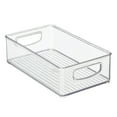 mDesign Small Plastic Baby Nursery Storage Organizer Bin with Handles