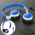 thumbnail image 3 of Auriculares Deep Bass Zero Delay 103 DB Sensibilidad Reducción de Ruido Interfaz de 3,5 Mm Estéreo con Cable para IOS Y Android Adolescentes Chicas azul sin micrófono, 3 of 5