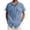 Blue, variant on Hawaiian Shirt for Men Short Sleeve Lapel Button Down Solid Color Beach T-Shirt Casual Cool Vacation T Shirt Summer Shirts Men