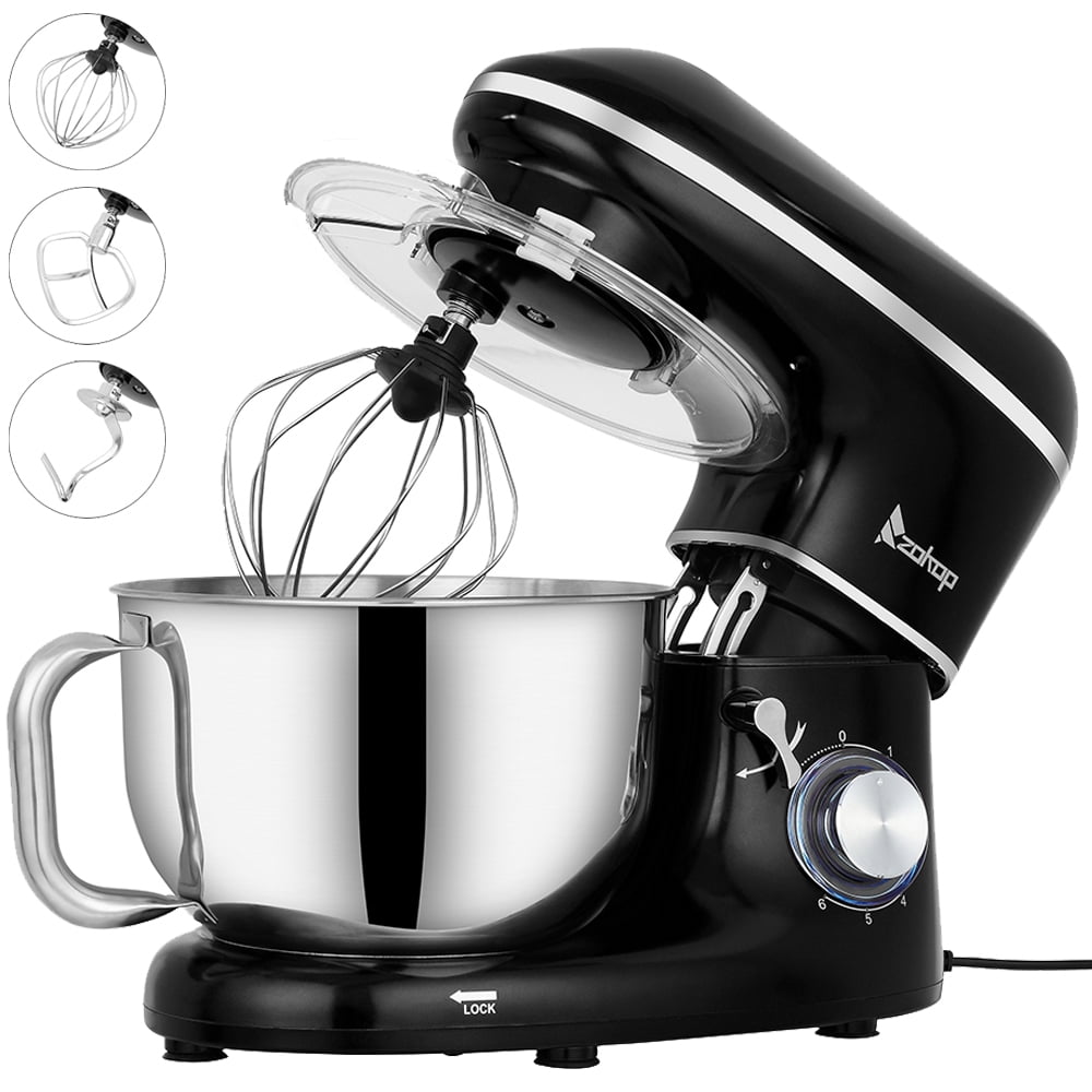 Kitchen Stand Mixer, 660W 5.8QT Stand Mixer with Dough Hook, Flat