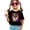 Black Shirt, variant on Tigers Sports Fan Shirt for Women and Teens School Pride Tiger Mascot Tee Black Shirt Adult Small