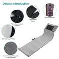 thumbnail image 3 of TeqHome Full Body Electric Massage Mat with Heat 10 Motors Vibrating Massage Pad with 3 Heating Level 9 Vibration Intensity Smart Timer for Back Neck, 3 of 11