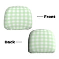 thumbnail image 3 of Headrest Covers for Cars Accessories Interior for Women Men 2Pcs - Light green plaids Checkered Head Rest Cover for Car Decorations, Car Headrest Cover for Car Decor Interior, 3 of 8