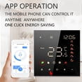 thumbnail image 5 of Tuya Wifi Smart Thermostat Floor Heating Thermostat Smart Home Electric Heating Voice Control Led Color Screen Black, 5 of 8