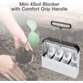thumbnail image 2 of Handheld Soil Blocker 4 Pieces At A Time 5cm Seed Block Making Machine For Seed Starting Garden Soil Potting Soil For Outdoor Plants, 2 of 5