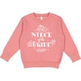 thumbnail image 2 of Inktastic Niece of the Bride Roses and Leaves Toddler Sweatshirt, 2 of 4