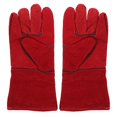 thumbnail image 2 of 1 par de guantes antimordeduras, guantes para alimentar a los loros, guantes protectores para mascotas (rojo), 2 of 4