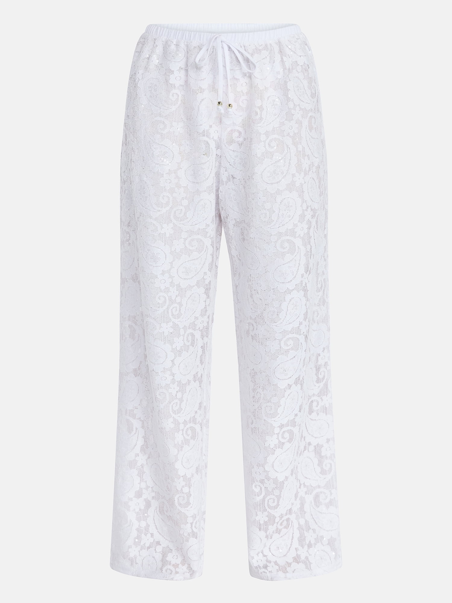 No Boundaries Lace Pants Swim Coverup, Women’s XXS-XXL