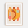 thumbnail image 2 of Surf & Boomerang - Illustration Abstract Mid-Century Modern Geometric Modern Art Minimalist Boho Pattern Unframed Wall Art Print 9 x 12 inches, 2 of 16