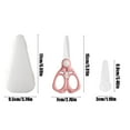 thumbnail image 3 of Pink Household Ceramic Scissors: Portable with Protective Cover for Kitchen Food Cutting and Easy Care, 3 of 6