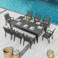 thumbnail image 7 of CHINNLUU 350LBS Outdoor Patio Chairs Set of 6, Patio Dining Chairs with Metal Frame, Heavy-Duty Outdoor Chairs with Armrest for Garden, Poolside, Backyard, Lawn, 7 of 7