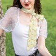 thumbnail image 4 of Wukai Lemon Potatoes Print Hair Scarf for Women Fashion Silky Satin Headscarf Wrap Breathable Lightweight Neck Scarves For Handbag Accessories, 4 of 6