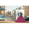thumbnail image 2 of Ahgly Company Machine Washable Indoor Rectangle Transitional Raspberry Red Area Rugs, 4' x 6', 2 of 7