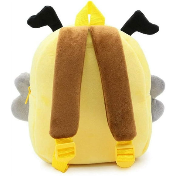 Cute Toddler Backpack Toddler Bag Plush Animal Cartoon Mini Travel Bag for Baby Girl Boy 2-6 Years(Bee) Best Gift for Friends Kids Adult Birthday Gifts