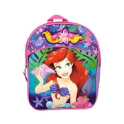 The Little Mermaid Ariel Mini Backpack 11" Disney Pink Seashells