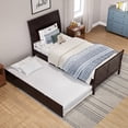 thumbnail image 4 of AFI Portland Twin Platform Bed with Matching Footboard & Twin Trundle, Espresso, 4 of 12