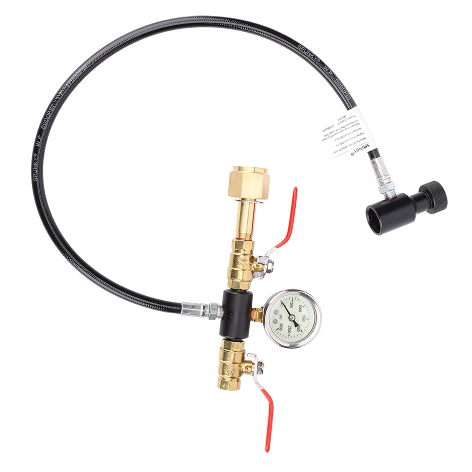 Co2 Filling Valve Co2 Adapter Hose Dual Valve CO2 Filling 24in Hose