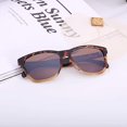 thumbnail image 4 of Sunglasses Womens,Classic Square Frame UV400 Mirrored Lens,Sunglasses Fit For Beach,Vacation,Driving, 4 of 5