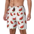 thumbnail image 2 of Balery Hand Drawn Watermelon Mens Swim Trunks Swim Shorts for Men Quick Dry Inseam Beach Shorts with Compression Liner Pocket-Medium, 2 of 9