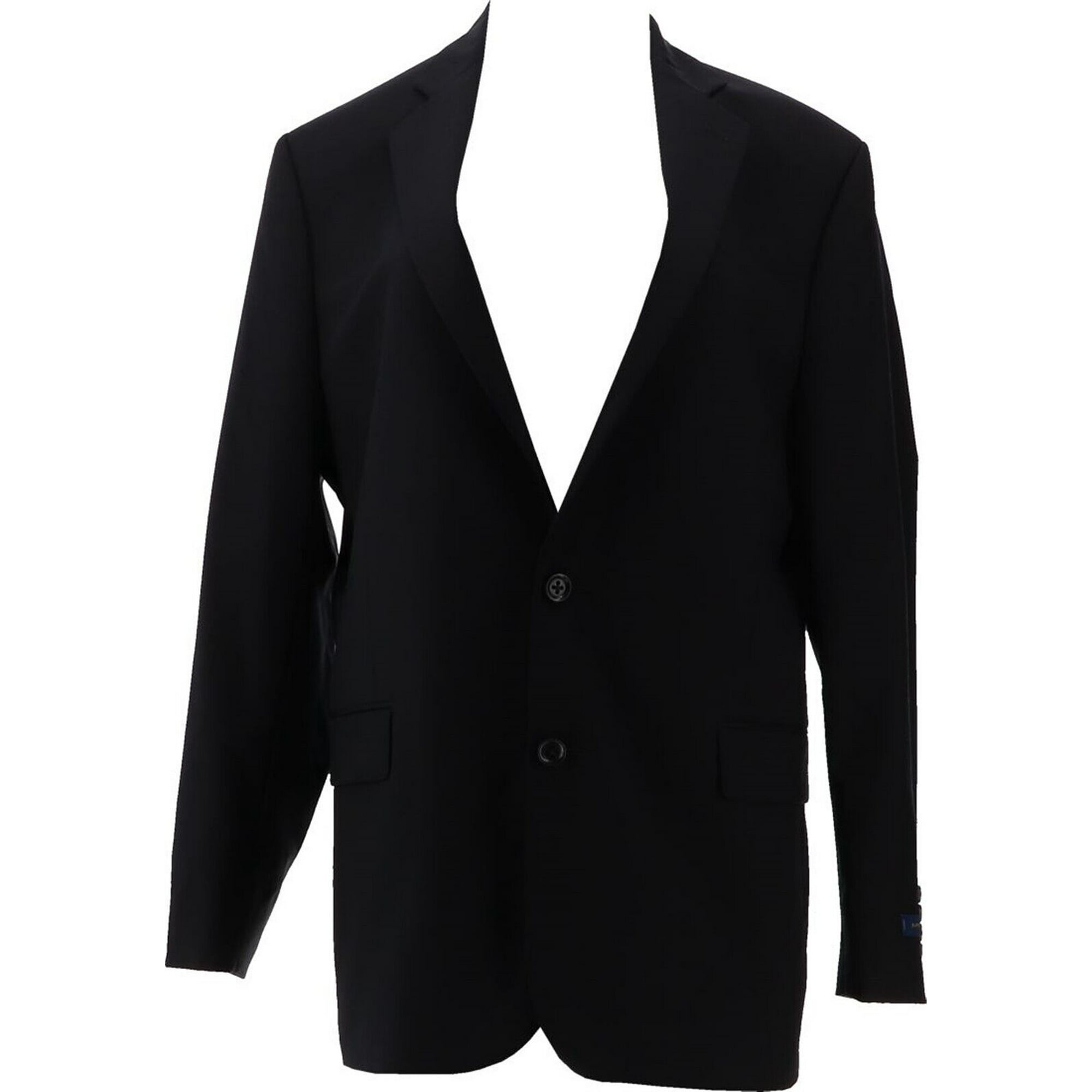 Stafford Men's Super 100 Wool Stretch Suit Jacket Black 44 NEW 012121 |  Walmart Canada