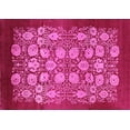 thumbnail image 1 of Ahgly Company Indoor Rectangle Oriental Pink Industrial Area Rugs, 2' x 5', 1 of 4