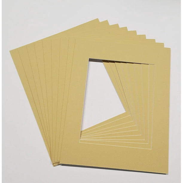 5x7 White Picture Mats with White Core for 4x6 Pictures Fits 5x7