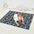 thumbnail image 2 of Navy Daisy Flower Floral Pattern Blanket,Comfortable Soft Flannel Throw Blanket,All Season,Warm Lightweight Blankets for Sofa Bed Couch Living Room Chair,30"x40", 2 of 4