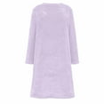 thumbnail image 6 of Bovxnpu Winter Robes For Women Women Long Flannel Nightgown with Fleece Lining Winter Warm Pajamas Robes Women Long Sleeve Dress Pullover Nightgown Pajamas Sleepwear Spring Fall Outfits, 6 of 8