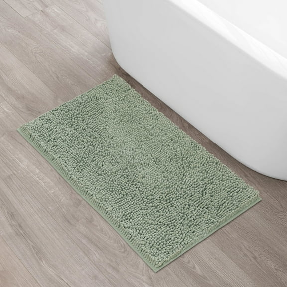 Resort Collection Chenille Plush Loop Bath Mats