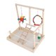thumbnail image 3 of Bird Parrots Perca De Playstand Con Pájaros Alimentador De Alimentos Para Agua Suministros Para Pájaros, 3 of 9