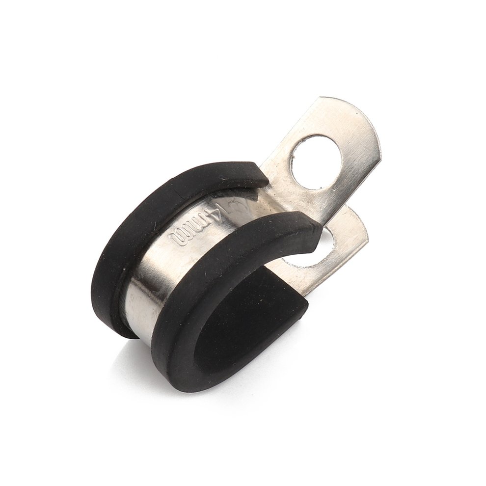 Details about / 50Pcs//Set Cable Clamps 1//4-in 1-in 3//8-in Rubber Cushion Insulated Metal Clamp