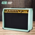 thumbnail image 3 of LyxPro Electric Guitar Amplifier, 40 Watt, Wood Guitar Amp with Built-in Speaker, Green, 3 of 5