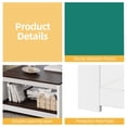 thumbnail image 4 of Table Basse Carrée en Bois Style Ferme avec Porte de Grange et Rangement pour Salon, Gris, 4 of 7