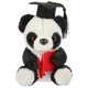 thumbnail image 2 of Creative Grad Panda Adorable Panda Plush Toy Simulated Panda Doll Graduation Panda Doll, 2 of 5