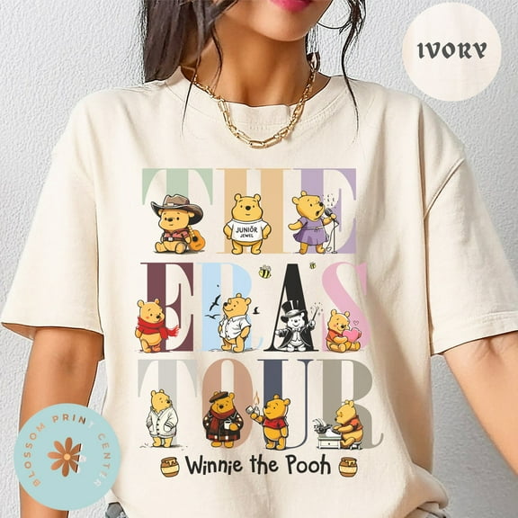 Comfort Colors The Era Tour Pooh and Friends T-shirt , Retro Pooh, Disney Winnie the Pooh and Friends, Disney Family Shirt