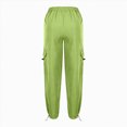 thumbnail image 5 of NOLDARES Parachute Cargo Pants Girl Elastic Waisted Quick Dry Lightweight Baggy Hiking Pants with Pockets Water Resistant(Green,12-13 Y), 5 of 7