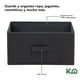 thumbnail image 3 of Comoda Cajonera de 4 Cajones Mueble Organizador Tela Madera gris M, 3 of 5