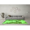 thumbnail image 3 of Ahgly Company Indoor Round Abstract Green Modern Area Rugs, 7' Round, 3 of 4