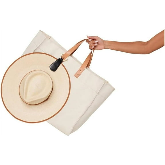 The Drop Faux Leather HAT Clip Black