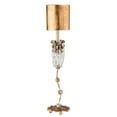 thumbnail image 3 of Lucas McKearn Venetian Crystal Table Lamp with Gold Leaf/Silver Accents in Beige, 3 of 3