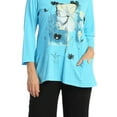 thumbnail image 2 of Jess & Jane Love Story Mineral Washed Contrast Tunic Top, 2 of 3