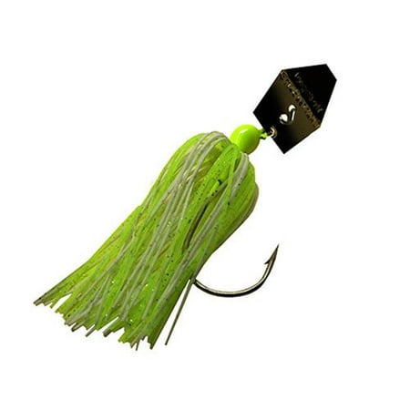 Chatter Bait, Chartreuse White & Gold Blade - 0.25 oz 
