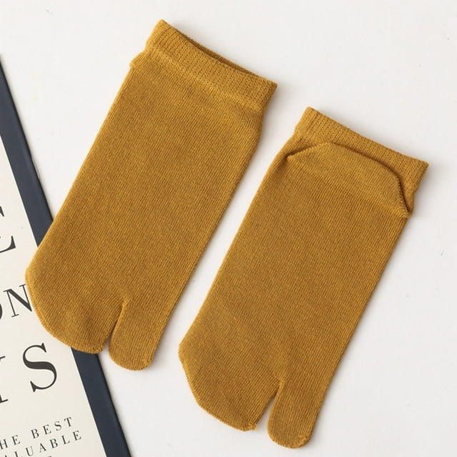 Yellow Socks 1 Pcs Socks Split Toe Design Separates Toes Bunion and A Bunion Pad Toe Friction and Hallux Valgus