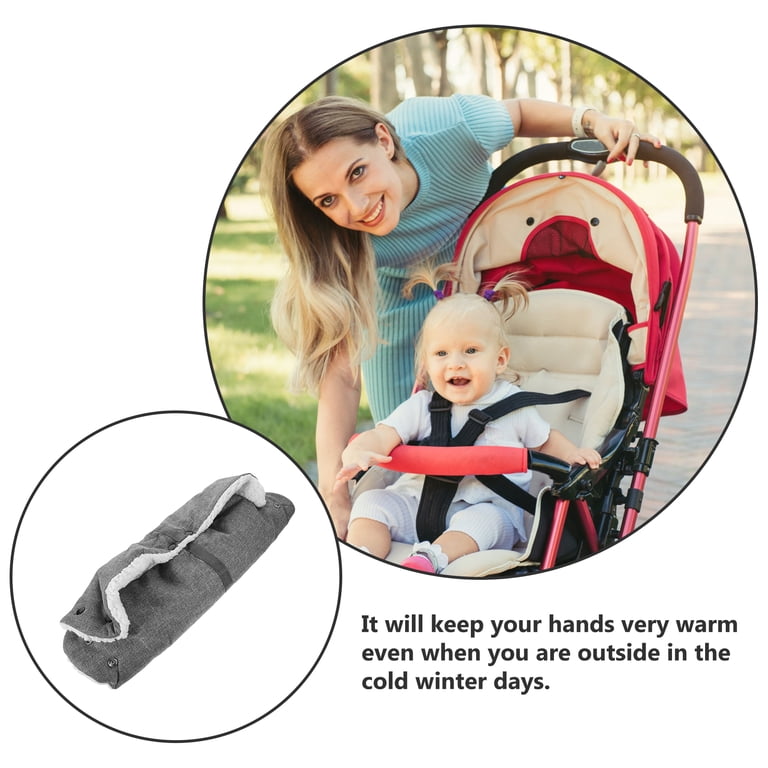 2 PCS Stroller Gloves Buggy Hand Muff Muffs Accessories Windproof Water  Plush Material Oxford Cloth - Walmart.com