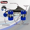 thumbnail image 3 of CHICAGO Skates Patines de cuatro ruedas negros premium para niños y hombres principiantes Diseño clásico ajustable de caña alta para patines de interior o exterior y Roller Derby, 3 of 5