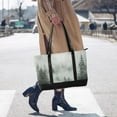 thumbnail image 4 of FORMRS Canvas Laptop Tote Bag for Women with 15.6" Computer Compartments Shoulder Handbag, Foggy Forest, 4 of 7